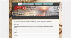 Desktop Screenshot of joho-bootbau.ch